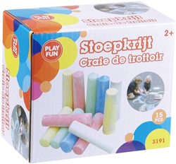15 staaf stoepkrijt in geschenkdoosje