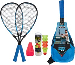 Schildkröt speedbadminton set met LED shuttles voor nachtspel
