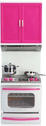Fleur speelgoed keuken speelset gasfornuis met oven en keukenkastje