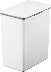 EKO poubelle Morandi touch 20 litres blanc plastique corbeille