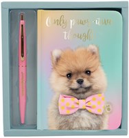 Studio Pets notitieboek met pen A6 - kleurrijk honden design