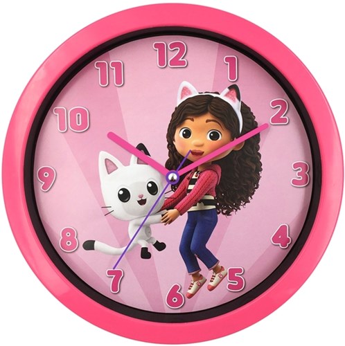 Accutime wandklok Gabby's Dollhouse - kinderdecoratie multicolor