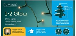 Lumineo kerstverlichting LED 1-2-glow 150cm warm wit boomverlichting