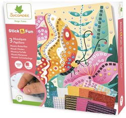 Sycomore jouet mosaïque Stick'N Fun papillons loisirs créatifs