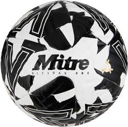 Mitre Ultimax One Football - White/Black/Black - 4