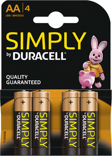 Duracell batterijen Simply  AA 1500