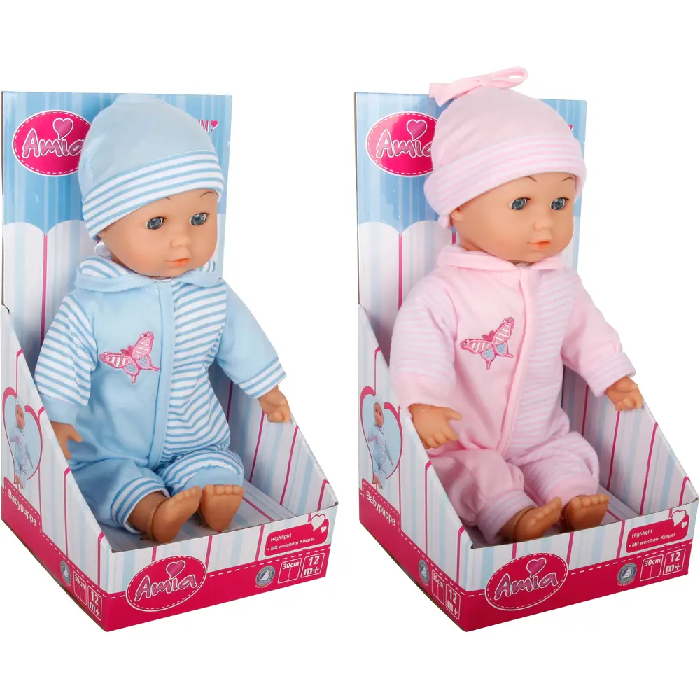 Amia babypop zacht lijfje 25cm - pop speelgoed voor kinderen
