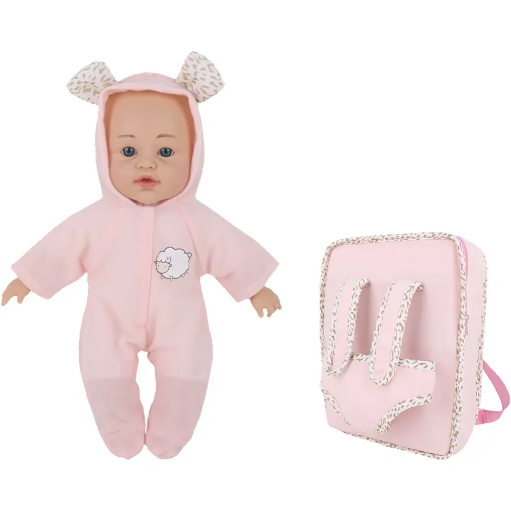 Amia babypop Lilly 30cm met poppendraagzak - poppen speelgoed