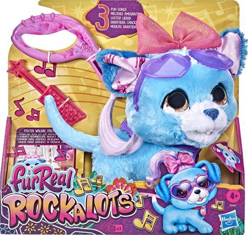 Hasbro FurReal Rockalots interactieve knuffel puppy met muziek