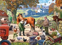 Gibsons legpuzzel Farrier on the Farm 500 stukjes duurzaam karton-2