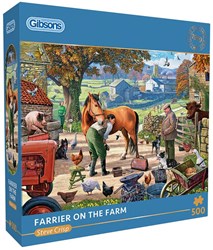 Gibsons legpuzzel Farrier on the Farm 500 stukjes duurzaam karton
