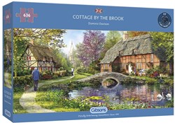 Gibsons legpuzzel Cottage by the Brook 636 stukjes panoramisch karton