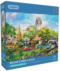 Gibsons puzzle Below Corfe Castle 1000 pièces carton premium