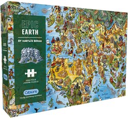 Gibsons puzzle Epic Earth 1000 pièces puzzle adultes