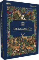 Gibsons Jeu de Backgammon - Jeu de société en bois de luxe avec design forêt