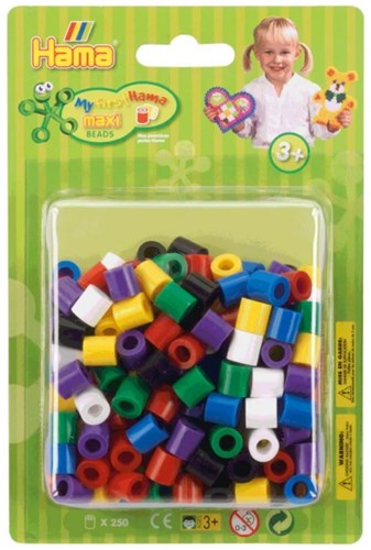 Hama strijkkralen maxi pastel mix - 500 stuks knutselplezier-2
