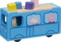 Trieur de cartes Peppa Pig Bus scolaire en bois-2