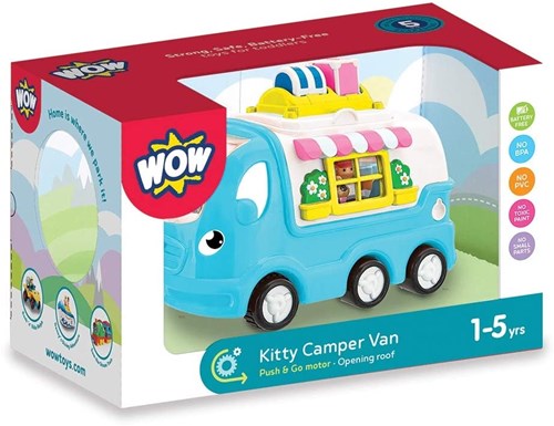 WOW Toys speelgoed camper Kitty - Kleurrijk peuterspeelgoed voertuig-3
