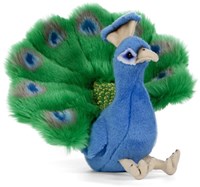 Living Nature knuffel pauw pluche speelgoed realistisch