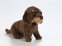 Living Nature knuffel teckel puppy 16cm hond pluche