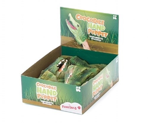 Keycraft handpop krokodil rubber 12cm speelgoed poppenkast