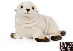 Living Nature knuffel zeeleeuw pup 18cm pluche speelgoed