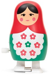 Keycraft Matruschka wind-up speelgoed pop - 24 stuks - fantasie