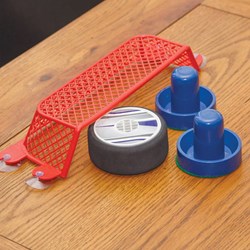 Harlekijn Air hockey spel zonder batterijen voor kinderen vanaf 3 jaar