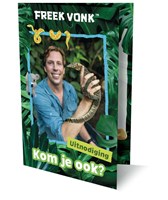 Uitnodigingen Freek Vonk kinderfeestje uitnodigingskaarten