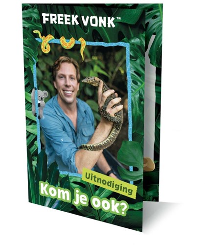 Uitnodigingen Freek Vonk kinderfeestje uitnodigingskaarten
