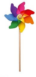 GIOBAS Regenboogwindmolen 58cm