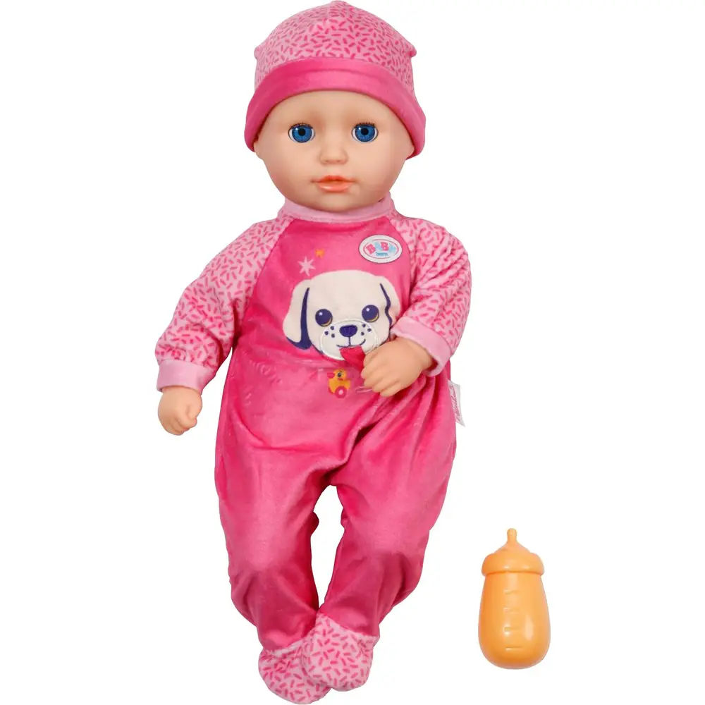 BABY born babypop Anna Pink 36cm met slaapogen en flesje