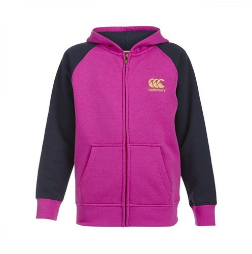 Canterbury sweat à capuche fille sport rose zippé taille 164