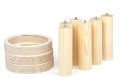 Sawdust and Rainbows ringgooien natuurlijk houten spel voor kinderen