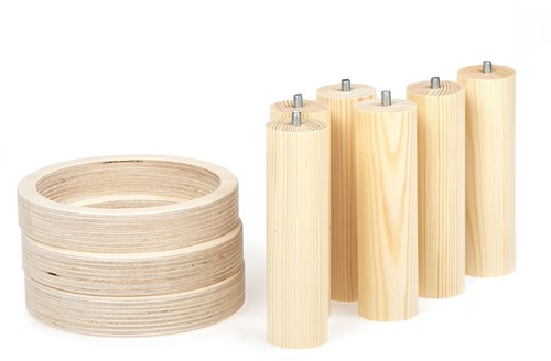 Sawdust and Rainbows ringgooien natuurlijk houten spel voor kinderen