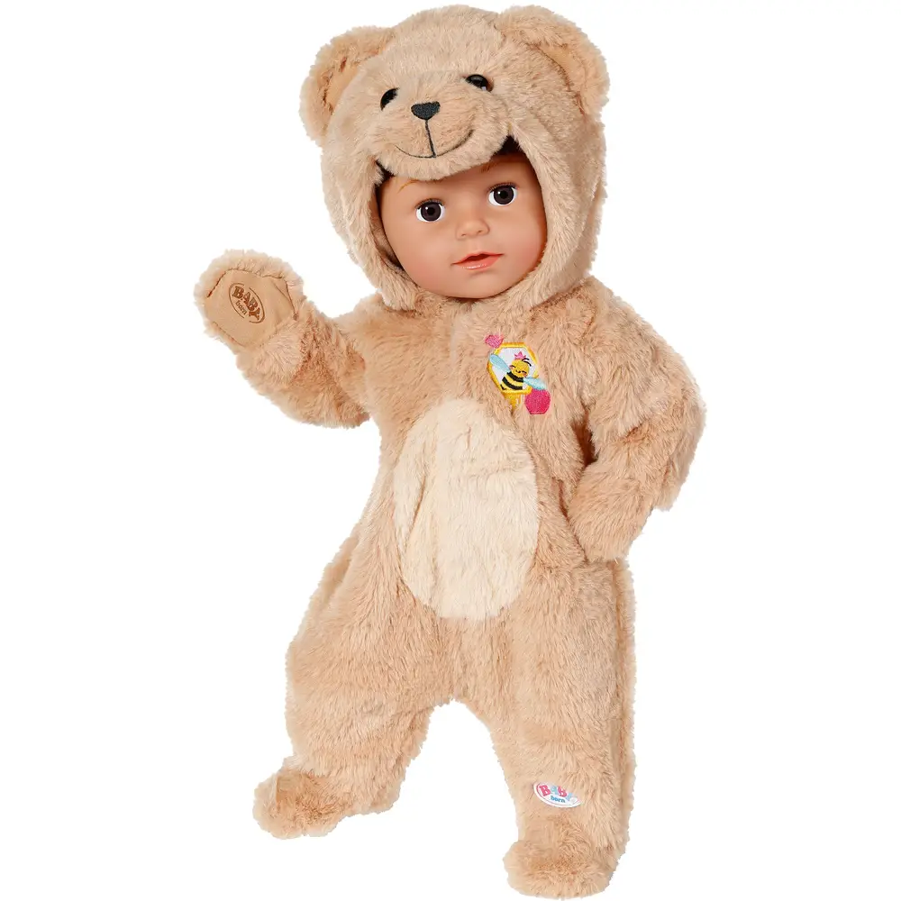 BABY born combinaison d'ours tenue poupée 43cm - set déguisement câlin