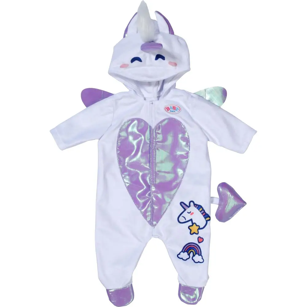 BABY born combinaison licorne - tenue de poupée 43cm - déguisement licorne