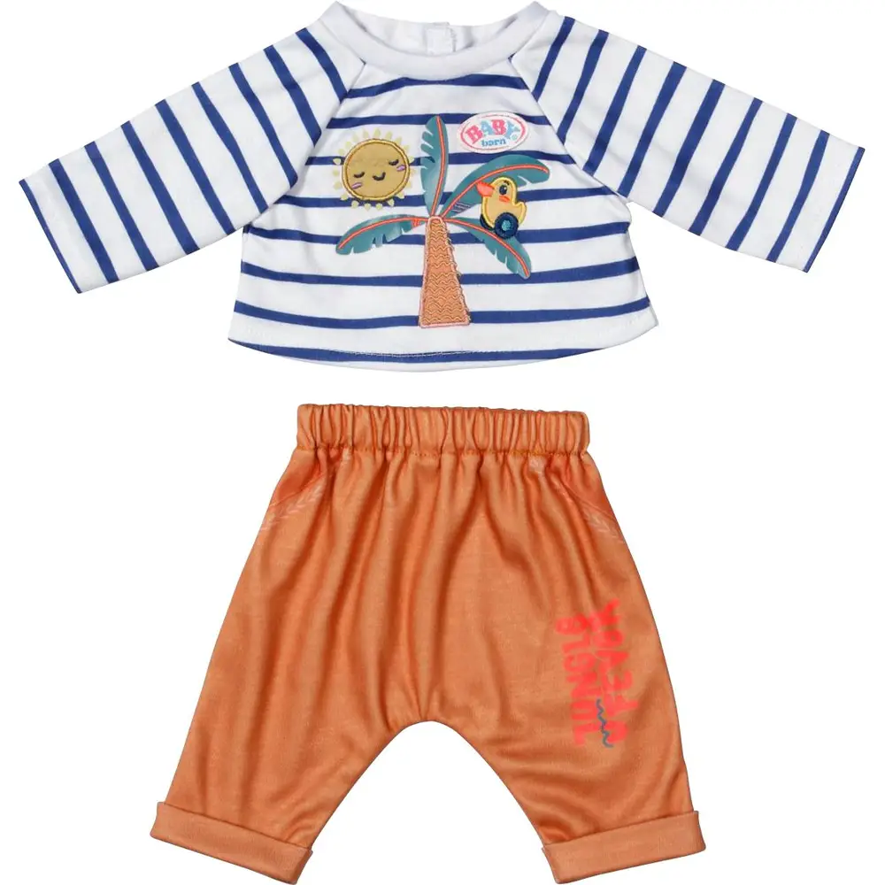 BABY born vêtements de poupée tenue jungle 43 cm motif palmier