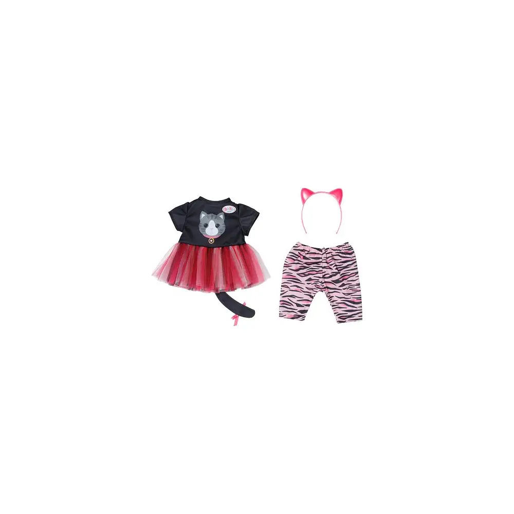 BABY born déguisement chat pour poupée 43cm avec tutu et accessoires
