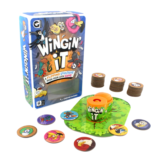 Professor Puzzle gezelschapsspel Wingin it - familiespel push your luck-3