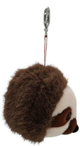 One Love bedel speelgoed luiaard Ollie bruin crème sleutelhanger-2