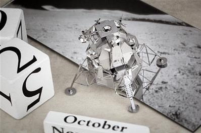 Eureka bouwset Metal Earth Apollo Lunar Module zilver - 3D puzzel-3