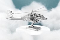 Eureka maquette - hélicoptère AH-64 Apache métal coffret 3D-3