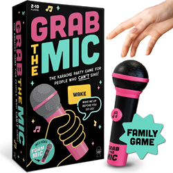 Megableu jeu de société karaoké Grab the Mic - jeu musical anglais - succès TikTok