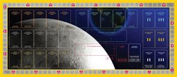 Asmodee speelmat Moon - dubbelzijdige neopreen mat voor bordspellen