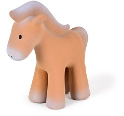 Tikiri badspeelgoed paard natuurlijk rubber baby bijtspeeltje