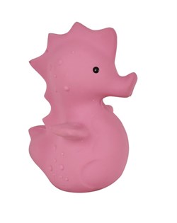Tikiri jouet de bain hippocampe caoutchouc naturel avec grelot 11cm