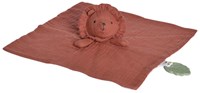 Tikiri doudou lion jouet bébé coton bio 30x30cm-2