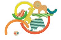 Petit Collage Houten Box Spel - Stapeltoren Regenboog-2