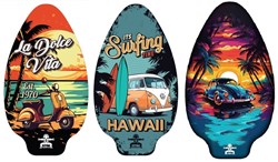 HOT Sports + Toys skimboard houten strand retro 80x49 cm waterplezier
